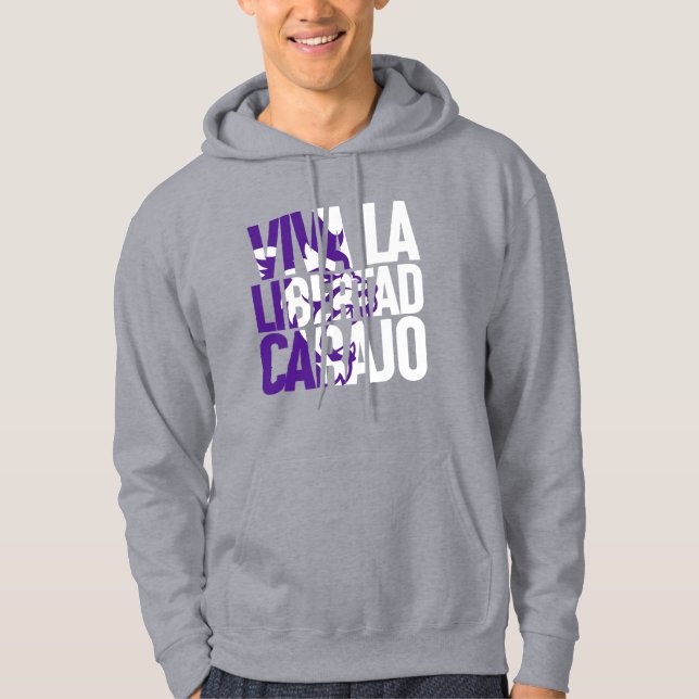 Javier Milei Viva La Libertad Carajo Lion Text V2 Hoodie (Front)