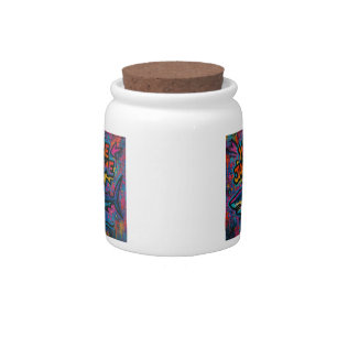Jaw-some Shark Graffiti Candy Jar