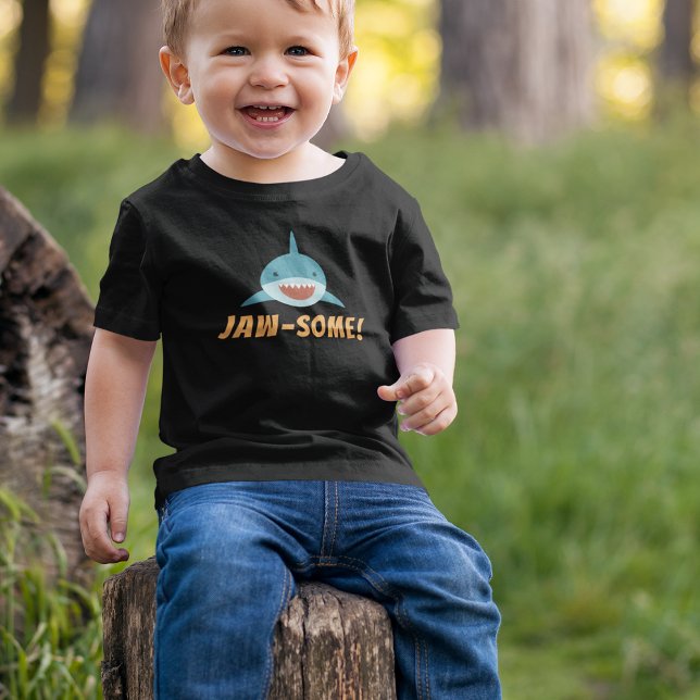 "Jaw-some" Shark Toddler T-shirt (Creator Uploaded)