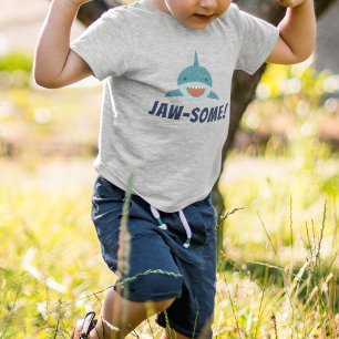 "Jaw-some" Shark Toddler T-shirt