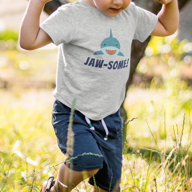 "Jaw-some" Shark Toddler T-shirt (Creator Uploaded)