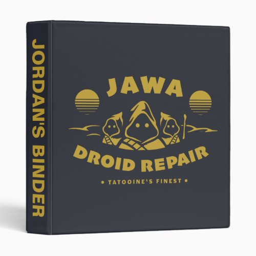 Jawa Droid Repair Logo 3 Ring Binder
