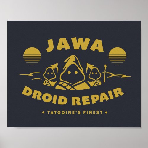 Jawa Droid Repair Logo Poster