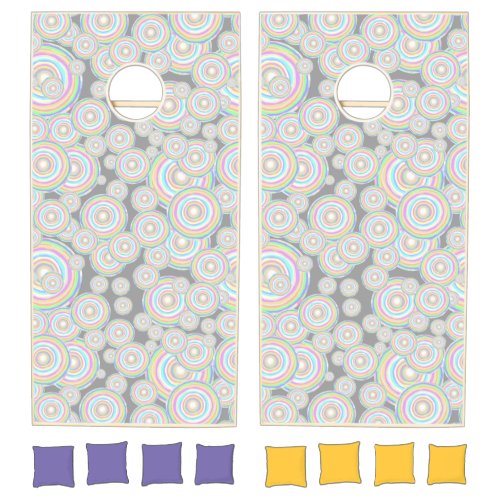 Jawbreaker Slice Candy Seamless Pattern Cornhole Set