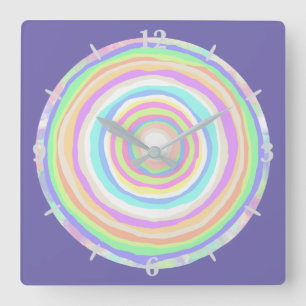 Jawbreaker Slice Candy Square Wall Clock