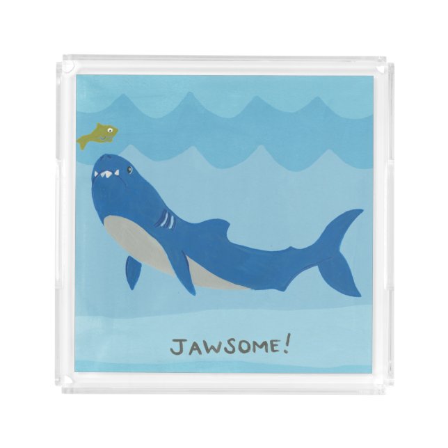 Jawesome Shark Acrylic Tray (Front)