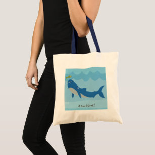 Jawesome Shark Tote Bag