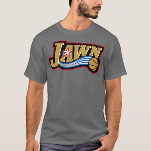 Jawn Retro Basketball White T_Shirt