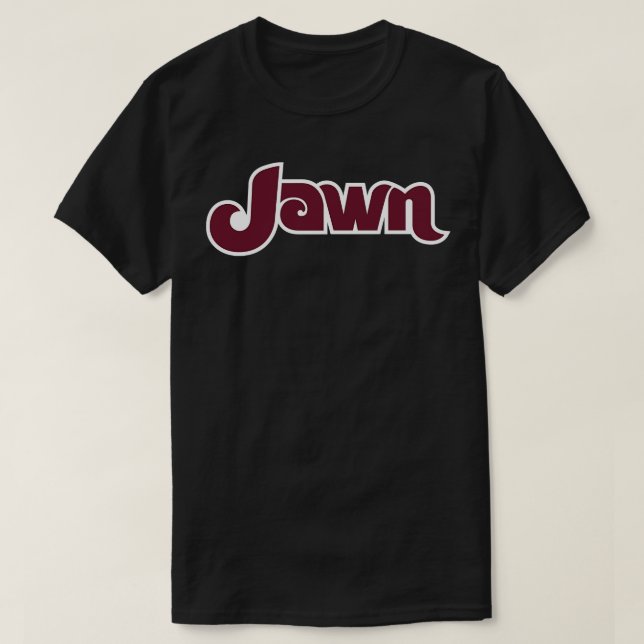 Jawn retro Powder Blue T-Shirt (Design Front)
