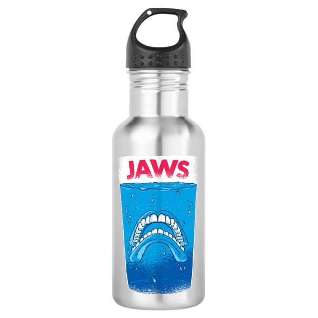 Jaws Be Happy Stainless Steel Water Bottle (Front)