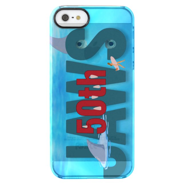 JAWS Beach Towel Uncommon iPhone Case (Back)