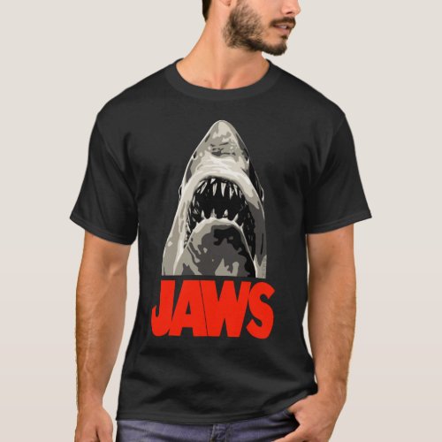 JAWS _ Great White Shark Sticker T_Shirt