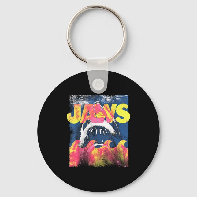 Jaws heat wave poster  keychain (Front)