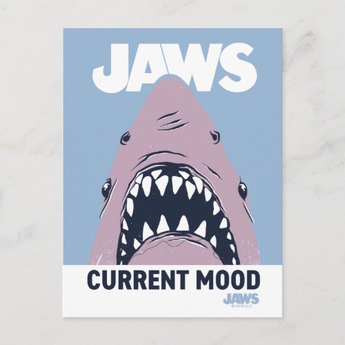 Jaws Illustration Current Mood Postcard