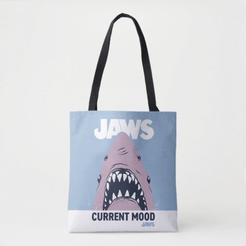 Jaws Illustration Current Mood Tote Bag