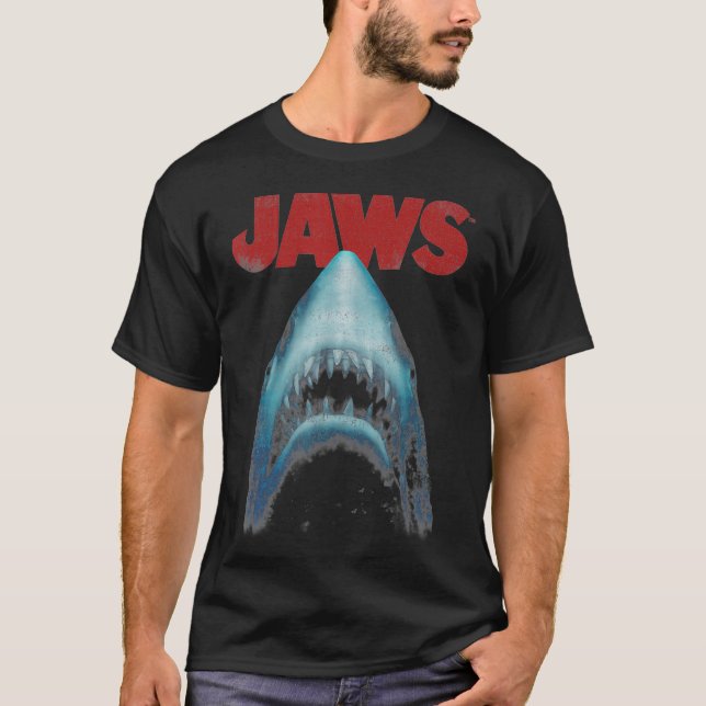 Jaws  Movie Poster Close-Up T-Shirt (Front)