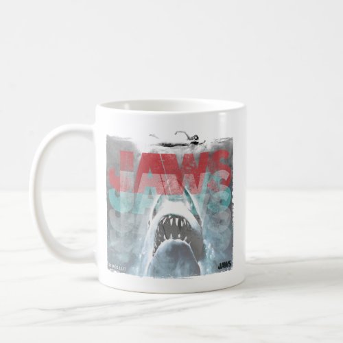 Jaws Offset Print Stylized Art Coffee Mug