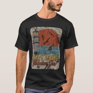 Jaws — Retro Amity Scene (weathered) T-Shirt