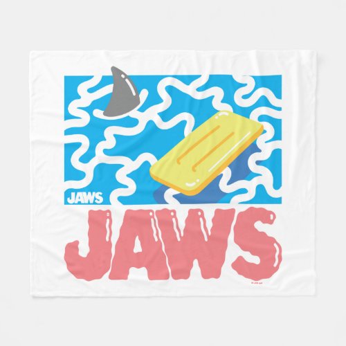 Jaws Retro Pool Illustration Fleece Blanket
