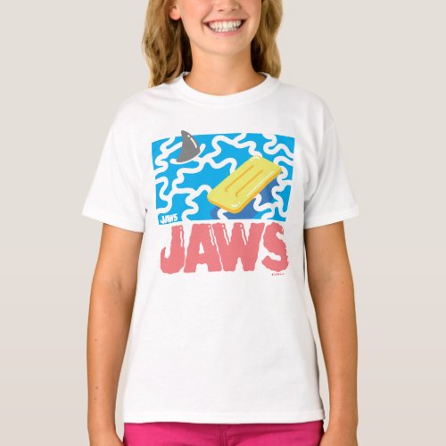 Jaws Retro Pool Illustration T_Shirt