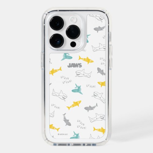 Jaws Shark Stamp Pattern Speck iPhone 14 Pro Case