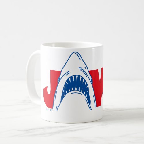 Jaws Shark Teeth Logo Coffee Mug