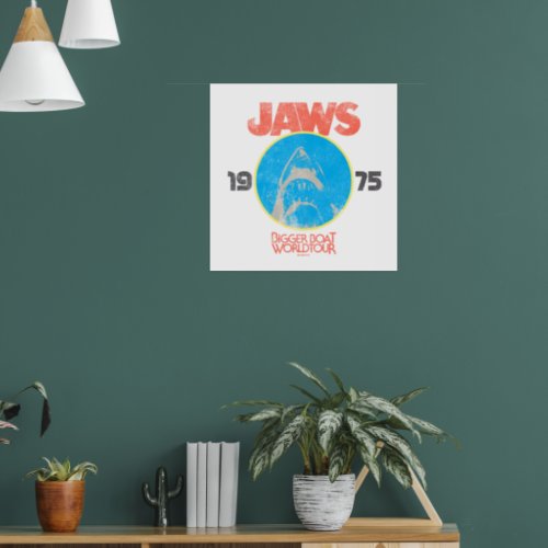 Jaws Vintage Band Bigger Boat World Tour Poster