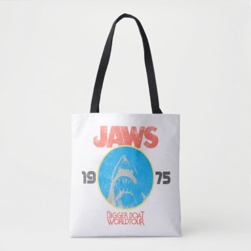 Jaws Vintage Band Bigger Boat World Tour Tote Bag