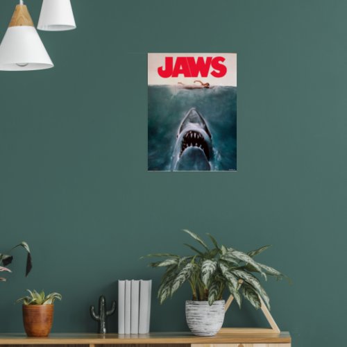 Jaws Vintage Theatrical Art Poster