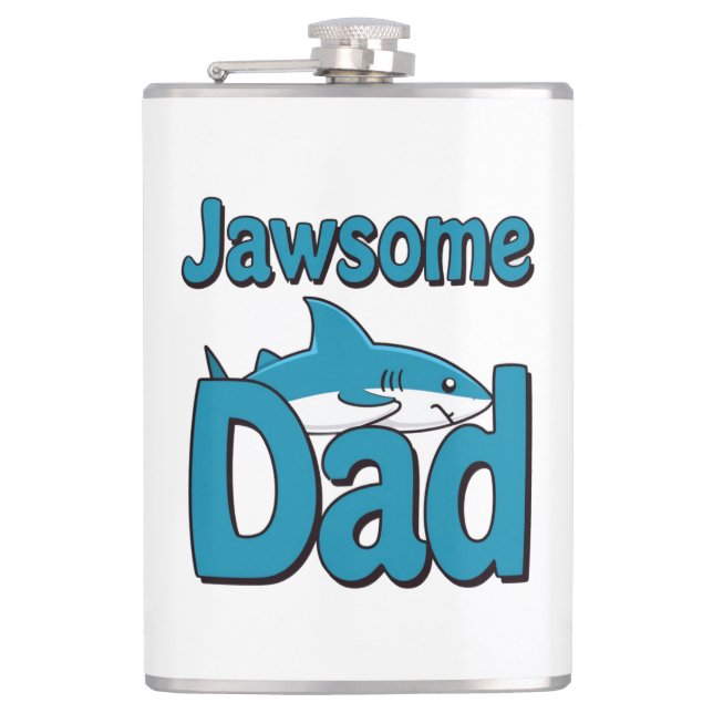 Jawsome Dad Flask (Front)