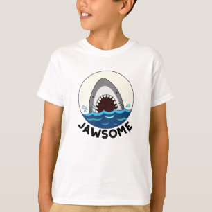 Jawsome Funny Shark Teeth Pun T-Shirt