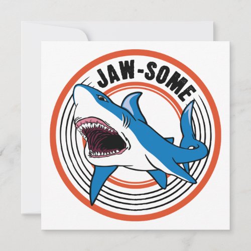 Jawsome Shark Card