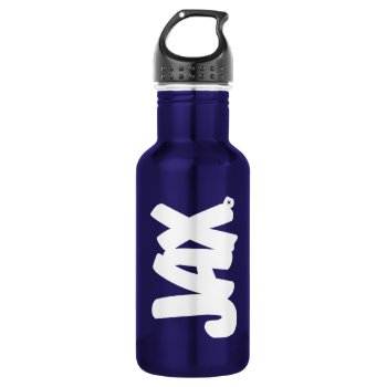 Jax Letters Stainless Steel Water Bottle by TurnRight at Zazzle