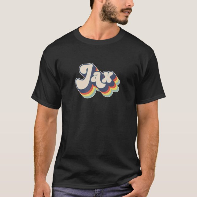 Jax Name Personalized Surname First Name Jax T-Shirt (Front)