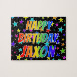 [ Thumbnail: "Jaxon" First Name, Fun "Happy Birthday" Jigsaw Puzzle ]