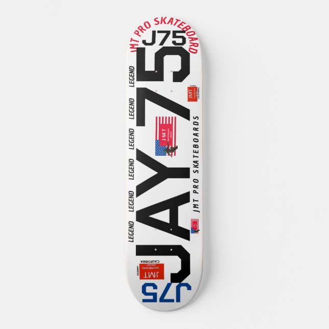 JAY 75   JMT 8 1/4" Skateboard Deck (Front)