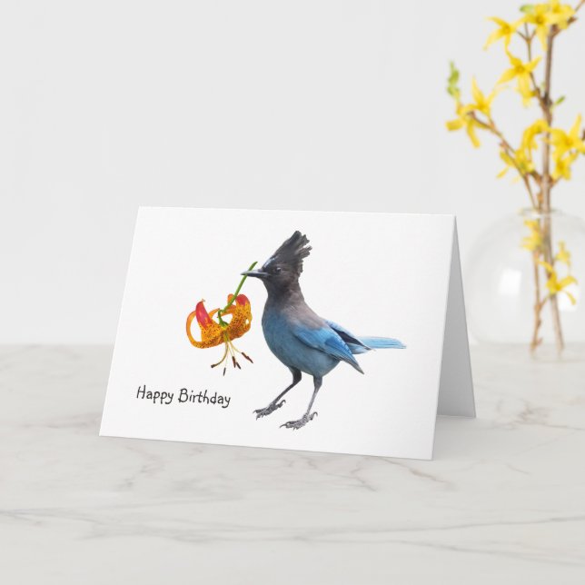 Jay FlowerBirthday Card (Yellow Flower)