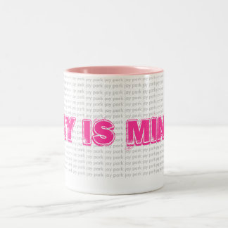 Jay is mine! Two-Tone coffee mug