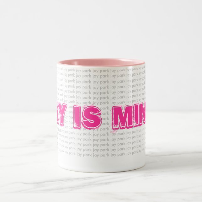 Jay is mine! Two-Tone coffee mug (Center)