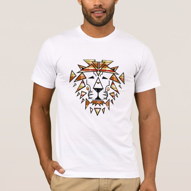 Jay Niani - Shredded Lion - Fall Plaid - Center T-Shirt (Front)