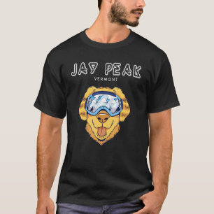 Jay Peak Vermont - Funny Dog Ski Googles T-Shirt