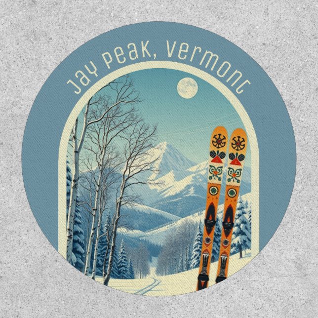 Jay Peak Vermont ski souvenir  Patch (Front)