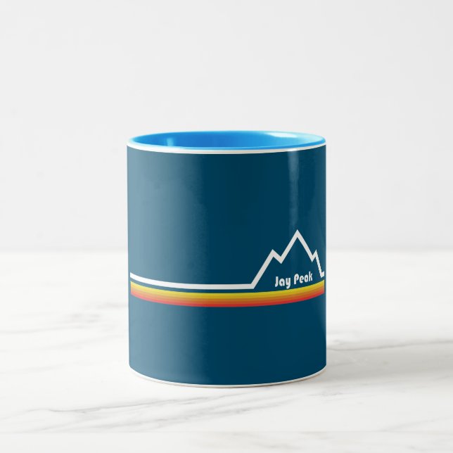 Jay Peak, Vermont Two-Tone Coffee Mug (Center)