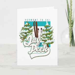 Jay Peek Vermont ski logo Holiday Card