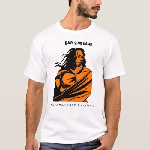 Jay Shri Ram Hanuman t_shirt