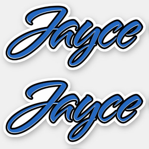 Jayce Name blue Sticker Sticker Sticker Stickerset