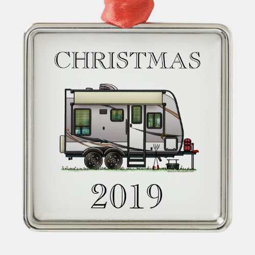 Jayco Trailer RV happy camper Metal Ornament