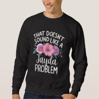JAYDA Personalized Cute Flower Girls JAYDA Name Sweatshirt
