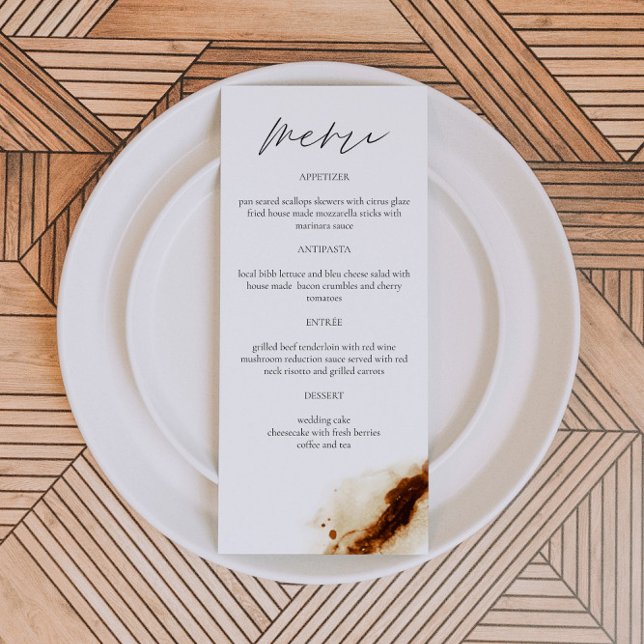 JAYLA Boho Terracotta Burnt Orange Rust Menu (Creator Uploaded)