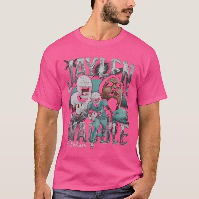 Jaylen Waddle Miami Vintage T-Shirt (Front)